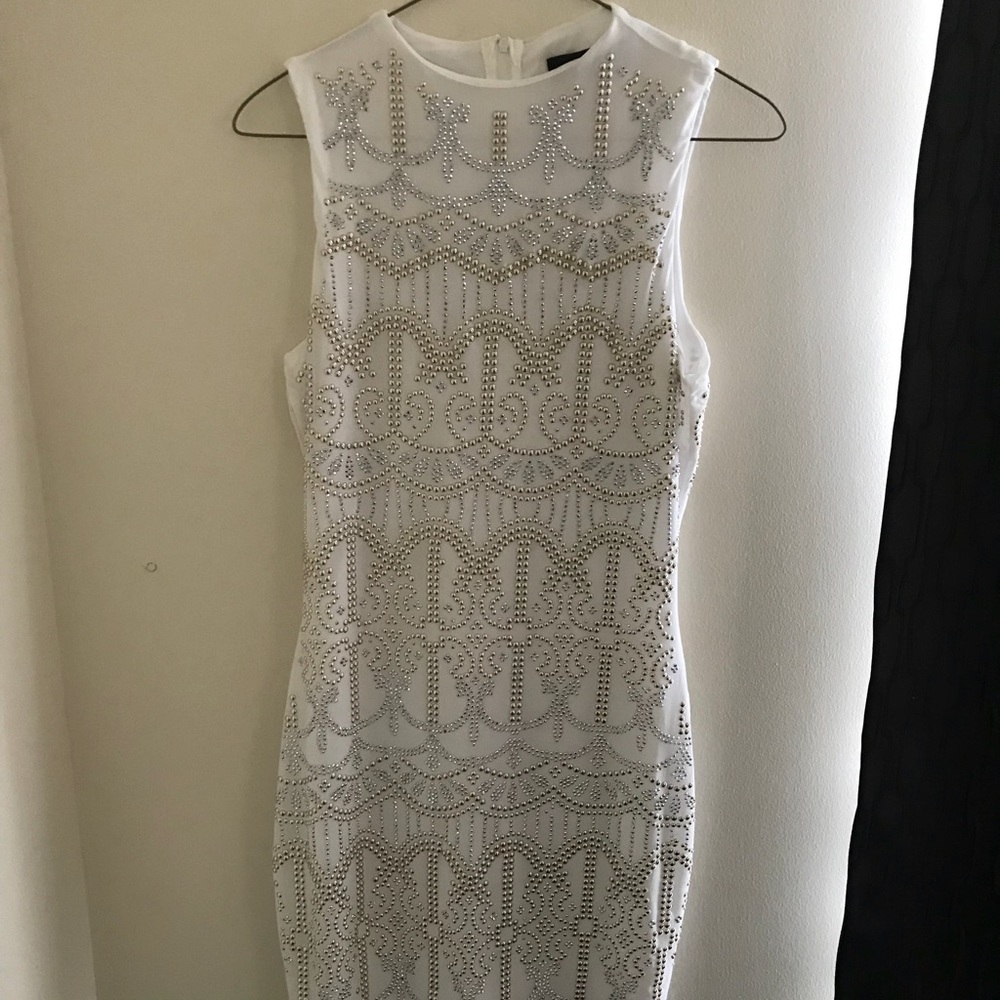 Stunning White Dress with Beading